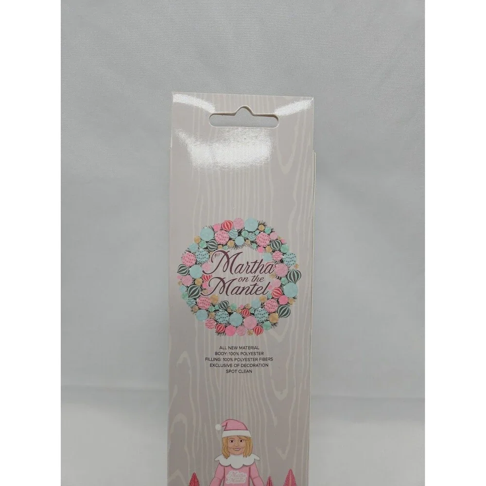 7 in Martha Stewart Pink Elf Martha on the Mantle A Holiday Collectible Ornament